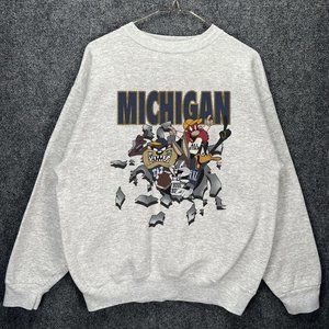 retro Michigan Wolverines Looney Tunes university Of Michigan sweatshirt shirt